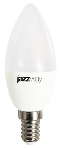 Лампа светодиодная PLED-LX 8Вт C37 свеча 5000К холод. бел. E14 | код 5028500 | JazzWay