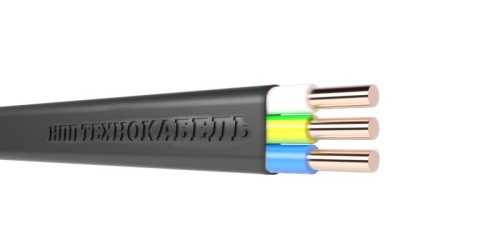 Кабель ВВГ-Пнг(А)-LSLTx 3х2.5 ОК (N PE) 0.66кВ | код 00-00148374 | Технокабель