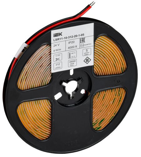 Лента LED 5м COB-312LED 8Вт/м IP20 8мм 24В 4000К IEK | код LSR11-10-312-20-1-05 | IEK фото 2 Лента LED 5м COB-312LED 8Вт/м IP20 8мм 24В 4000К IEK | код LSR11-10-312-20-1-05 | IEK фото 2