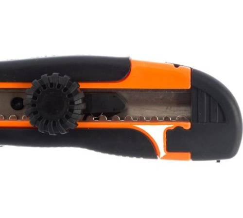 Нож с выдвижным лезвием 18 мм, двухкомпонентный корпус, винтовой фиксатор, | код 73/10/10/3 | Вихрь фото 3