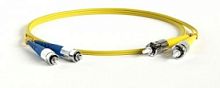 Патч-корд оптический TWT, PVC, дуплексный, ST/UPC-FC/UPC, SM OS2, 5.0 м | код TWT-2ST-2FC/SU-5.0 | TWT