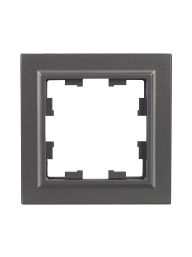 BRITE Рамка 1-местная РУ-1-БрС сталь | код BR-M12-K46 | IEK фото 3