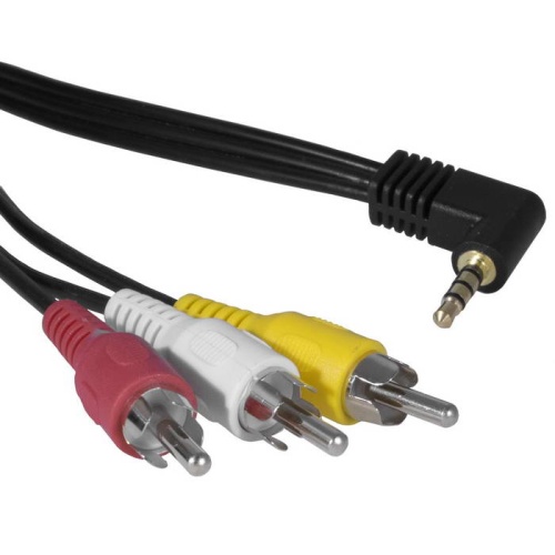 Аудио-видео шнур RUICHI Stereo 3,5 мм - 3 RCA, 1.5 м | код 113677 | Ruichi