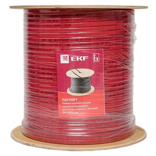 Кабель нагревательный саморег. ESS-15F 15Вт/м фторопласт | код ESS-15F-200 | EKF фото 4