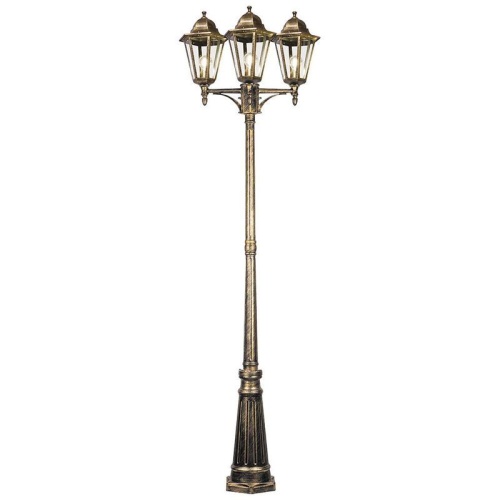 Светильник садово-парковый 3х100Вт 230В E27 черн. зол. 6215/PL6215 FERON 11208