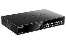 Коммутатор неуправляемый PoE 8 портов 10/100/1000 Мб/с, 140 Вт | код DGS-1008MP/B1A | D-Link