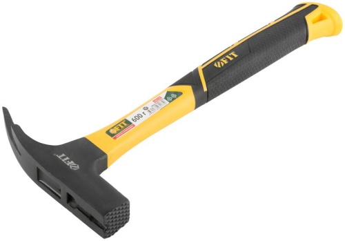 Молоток кровельщика, фиберглассовая усиленная ручка, Профи 600 гр. | код 44518 | FIT фото 2 Молоток кровельщика, фиберглассовая усиленная ручка, Профи 600 гр. | код 44518 | FIT фото 2