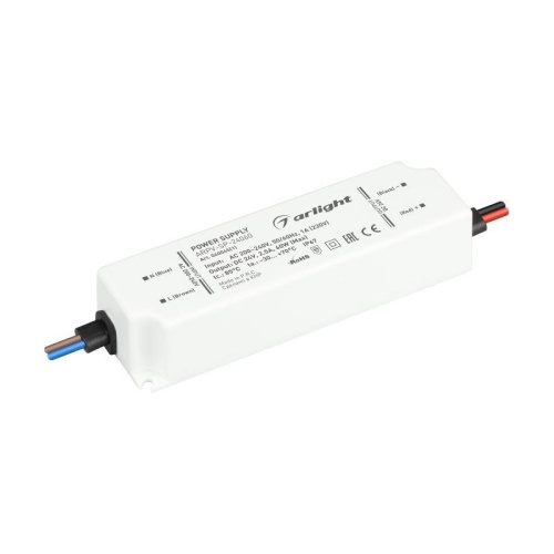 Блок питания ARPV-SP-24060 (24V, 2.5A, 60W) (ARL, IP67, пластик, 5 лет) | код 040045(1) | Arlight