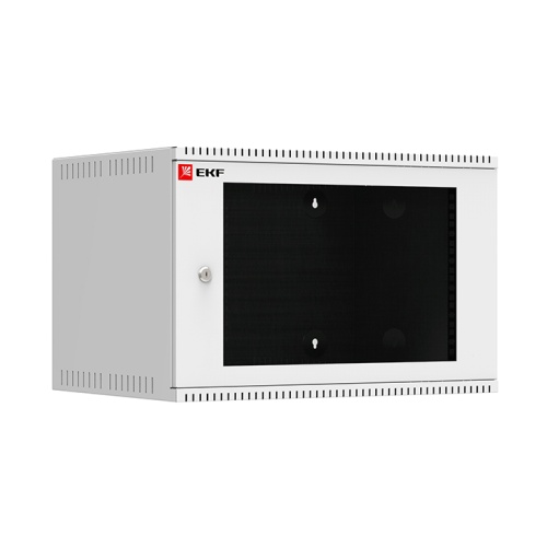 Шкаф телекоммуникационный настенный 6U (600х450) дверь стекло, Astra серия PROxima | код ITB6G450 | EKF