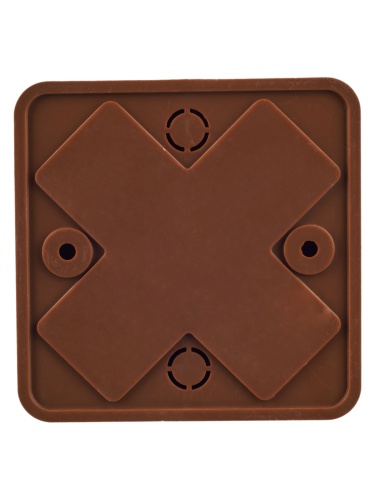 Коробка распаячная КМ для открытой проводки 75х75х20мм дуб | код UKO10-075-075-020-K24-E | IEK фото 3