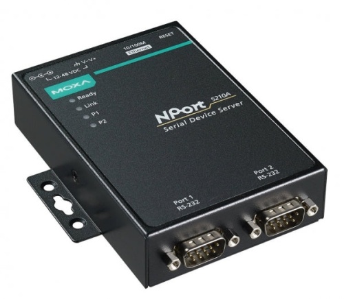 Сервер NPort 5210A-T 2 port RS-232 advanced, DB9, t:-40/+75 | код 00-06049043 | MOXA
