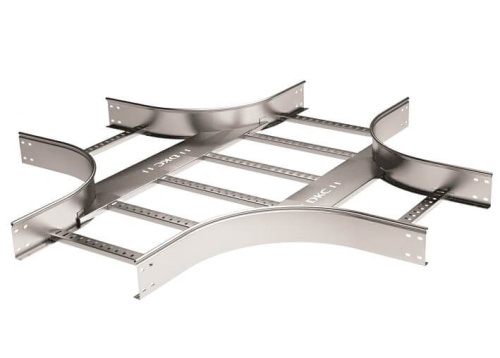 Ответвитель Х-образный 50х200 R-300, лонжерон 1,5 мм, в комплекте с крепежными элементами и соединительными пластинами, необходимыми для монтажа | код LIX5302K | DKC