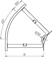 Угловая секция 45 град. 60x200 | код 6043771 | OBO Bettermann