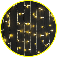 Гирлянда новогодняя светодиодная NGF-С03-04 занавес WW 500 3х3м IP20 TR | код 93691 | Navigator Group