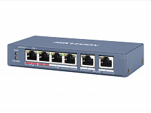 Коммутатор POE 4 RJ45 100M PoE с грозозащитой 6кВ | код 301801292 | Hikvision