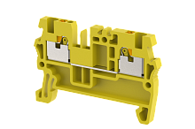 Клемма проходная PUSH-IN 1,5 мм2, на 2 подключения, желтая PQ1.5-YELLOW | код 3101010004 | Elmex