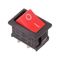 Выключатель клавишный 250В 6А (2с) ON-OFF красн. Mini (RWB-201 SC-768) | Код. 36-2111 | Rexant