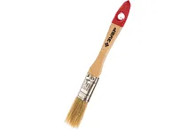 Кисть плоская ''УНИВЕРСАЛ-СТАНДАРТ'', натуральная щетина, деревянная ручка, 20мм | код 4-01001-020 | ЗУБР