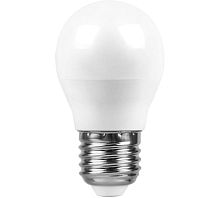 Лампа светодиодная LED 13вт Е27 теплый матовый шар (SBG4513) | код 55160 | SAFFIT