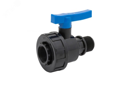 Кран шаровой компрессионный ВР/НР 1/2x1/2 | код 552221212 | Политэк Кран шаровой компрессионный ВР/НР 1/2x1/2 | код 552221212 | Политэк