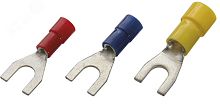 Наконечник кабельный с вилкой изолированный (НВИ) 1,5-2,5 M3 ПВХ (упак. 100 шт.) | код 260310 | HAUPA