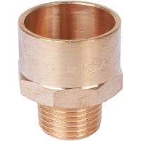 Муфта переходная бронза пайка 28 х 1/2' НР, модель 4243g (142432812) | код RG008TBBIBITDQ | Sanha
