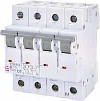 Авт. выключатель ETIMAT 6 3p+N D 13А (6 kA) | код 002165515 | ETI