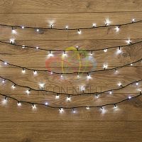 Гирлянда "Твинкл-Лайт" (с контроллером 8 режимов) 20м 160LED 10Вт 230В IP20 бел. провод темн.-зел. ПВХ | код 303-115 | Neon-Night