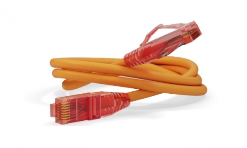 Патч-корд U/UTP Cat.5e LSZH 10 м оранжевый, Hyperline PC-LPM-UTP-RJ45-RJ45-C5e-10M-LSZH-OR | код 230009 | Hyperline