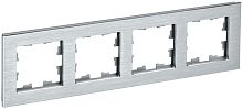 Рамка 4-м BRITE РУ-4-1-БрА металл алюм. | код. BR-M42-M-K47 | IEK