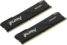 Память DDR4 2x16GB 3200MHz Kingston KF432C16BBK2/32 Fury Beast Black RTL Gaming PC4-25600 CL16 DIMM 288-pin 1.35В single rank с радиатором Ret | код 1561158 | Kingston