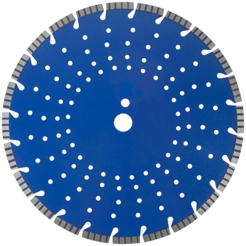 Диск отрезной алмазный сегментный для бетона армированного бетона камня 350х3.2х10х25.4мм сухая и влажная резка FIT 37322 фото 6