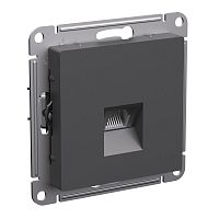 ATLASDESIGN РОЗЕТКА компьютерная RJ45, кат. 6A, механизм, БАЗАЛЬТ | код ATN001486 | Systeme Electric