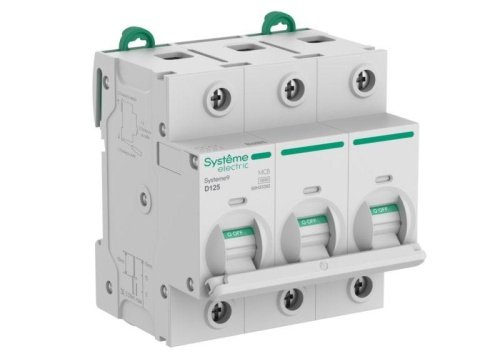 Автоматический выключатель (АВ) 27мм D 125A 3P 10 kA 400В Systeme9 | код S9H33392 | Systeme Electric Автоматический выключатель (АВ) 27мм D 125A 3P 10 kA 400В Systeme9 | код S9H33392 | Systeme Electric