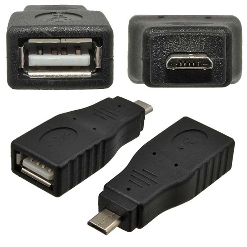Разъём USB RUICHI USB AF/Micro 5P, чёрный | код 86319 | Ruichi