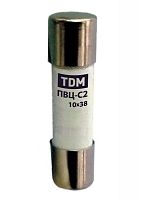 Плавкая вставка ПВЦ-С2 10х38 10А TDM | код SQ0729-0007 | TDM