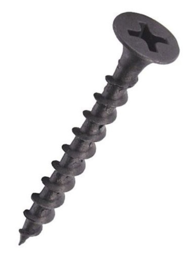 Саморез гипсокартон/дерево 3,5х45 черный | код screw-GD-45 | Крепдил