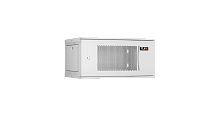 Настенный разборный шкаф TLK 19, 6U, перфорированная дверь, Ш600хВ303хГ450мм, 1 пара монтажных направляющих, серый | код TWI-066045-R-P-GY | TLK