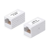 Cabeus CA-8p8c-C6 Проходной адаптер, RJ45-RJ45 (8p8c), категория 6, неэкранированный | код 9677c | Cabeus