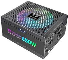 Блок питания Thermaltake ATX 850W Toughpower PF1 ARGB 80+ platinum 24pin APFC 140mm fan color LED 12xSATA Cab Manag RTL | код 1512151 | THERMALTAKE