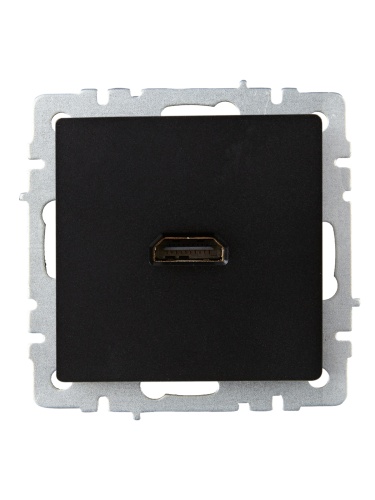 BRITE Розетка HDMI РHDMI-0-БрЧ черный | код BR-H10-K02 | IEK фото 6