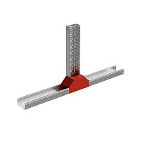 Отвод для лотка Т-образ. вертикал. вверх с разворотом трассы на 90град. 300х80 сталь 1мм "ПЛЮС" TDNplus90-80-300 КМ PL3172