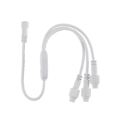 Разветвитель-Y для уличных гирлянд Professional (1 вход 3 выхода) бел. ПВХ Neon-Night 315-411 фото 2