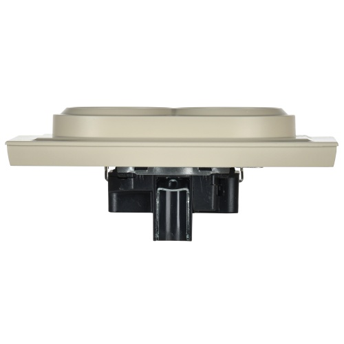 BRITE Розетка 2-местная с заземлением без защитных шторок 16А в сборе РС12-3-БрКр бежевый | код BR-R21-16-K10-F | IEK фото 3 BRITE Розетка 2-местная с заземлением без защитных шторок 16А в сборе РС12-3-БрКр бежевый | код BR-R21-16-K10-F | IEK фото 3