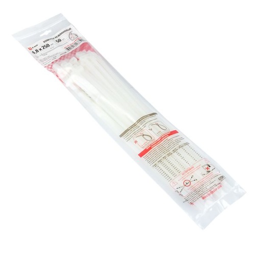 Хомут P6,6 стандартный (б), 4,8x250 (100шт) FlexLock PROxima | код plc-fl-ctsw-4.8x250 | EKF фото 3 Хомут P6,6 стандартный (б), 4,8x250 (100шт) FlexLock PROxima | код plc-fl-ctsw-4.8x250 | EKF фото 3