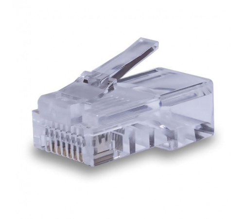 Коннекторы 8P8C (Компьютерные разъемы) U/UTP Cat.5e (RJ-45) Уп. 100шт. | код 10-0209 | SUPRLAN