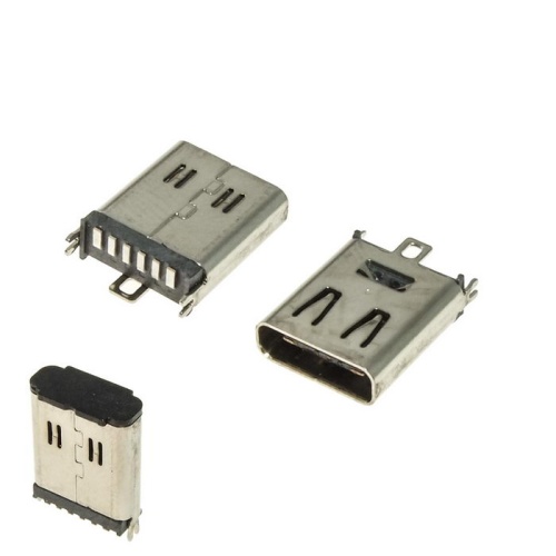 Разъём USB RUICHI USB3.1 TYPE-C 6PF-028, 6 контактов | код 107839 | Ruichi