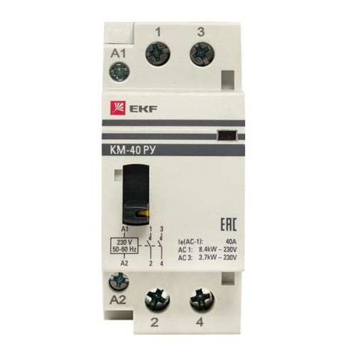 Контактор модульный КМ РУ 63А 2NO (2 мод,) PROxima | код km-2m-63-20 | EKF фото 4