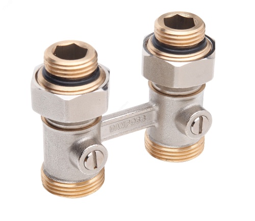 Комплект подключения прямой 3/4'x1/2' (узел нижнего подключения 003L0391R + адаптер 003L0399) | код 003L0392RN | Ридан