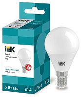Лампа светодиодная ECO G45 шар 5Вт 230В 4000К E14 | код. LLE-G45-5-230-40-E14 | IEK